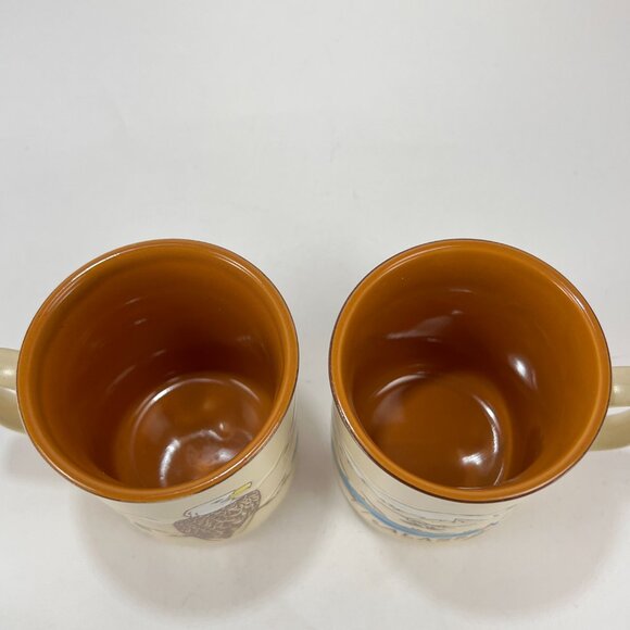 Vtg Alaska Ace Ceramic Stoneware Beige Coffee Mug Cup Souvenir Eagle Japan 80s - Picture 7 of 15